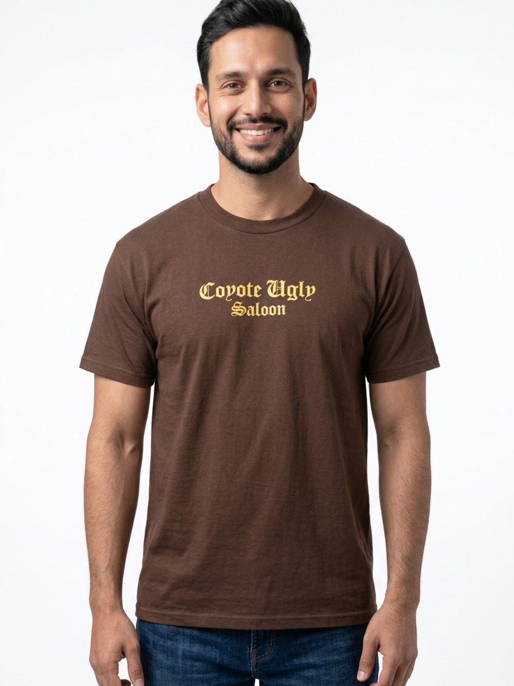 COYOTE UGLY | Vintage Dark Brown Graphic Tee Double Sided Men’s Size Large